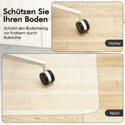 180 x 160 cm podložka pod kancelářskou židli Průhledná PVC ochranná rohož Podlahová ochranná rohož