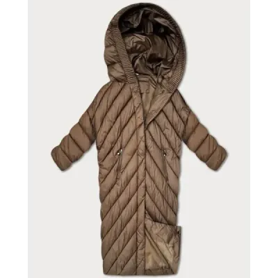 Dámská zimní bunda MODA6026 hnědá