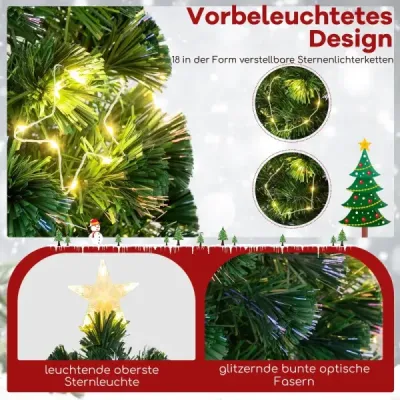120cm umělý vánoční stromek ze sklolaminátu s osvětlením vánoční stromek