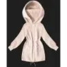 Dámská bunda z vlny alpaka MODA017 lososová