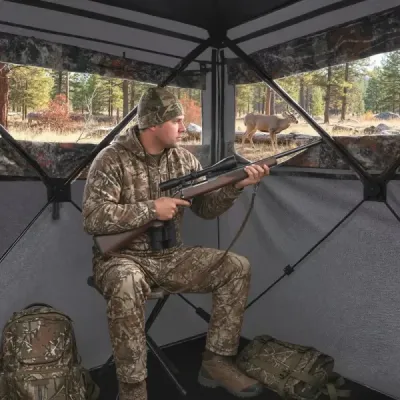 360 stupňový jednosměrný průhledný přízemní stan hunting hideaway vyskakovací maskovací stan pro 4 osoby s přenosnou taškou