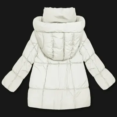 Dámská péřová bunda S'West oversize broken white MODA8539