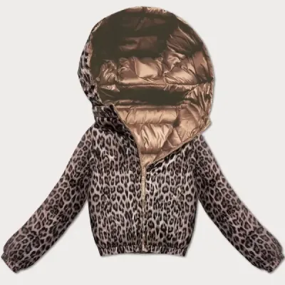 Dámská oboustranná krátká bunda Minority brown camouflage (M6-6001-305)
