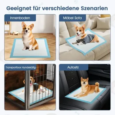 Výcvikové podložky pro psy, nepropustné 6vrstvé provedení, podložky pro štěňata Puppy-Pads (76 x 76 cm 150 ks)