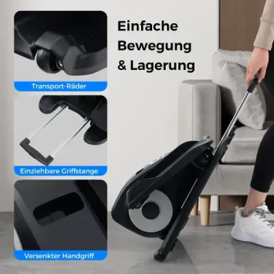 Eliptický trenažér pod stůl elektrický pedálový trenažér pro seniory tichý fitness stroj černý