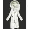 Dámská zimní bunda do poloviny stehen MODA8535 ecru