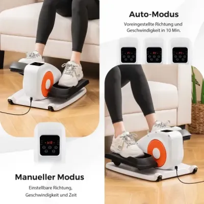 Eliptický trenažér pod stůl elektrický pedálový trenažér pro seniory tichý fitness stroj s monitorem na displeji
