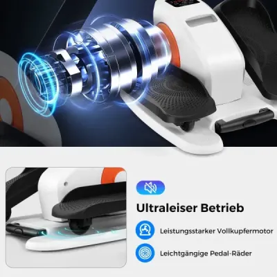 Eliptický trenažér pod stůl elektrický pedálový trenažér pro seniory tichý fitness stroj s monitorem na displeji