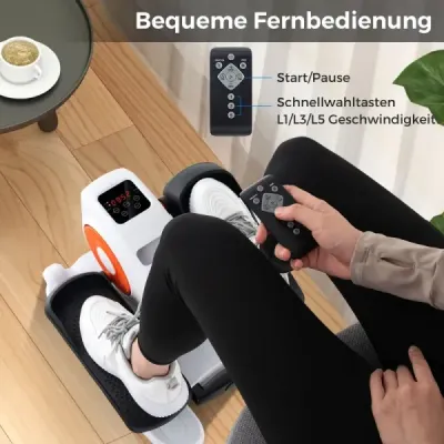 Eliptický trenažér pod stůl elektrický pedálový trenažér pro seniory tichý fitness stroj s monitorem na displeji