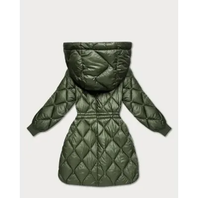 Dámská zimní bunda nadrozměrné velikosti Minority MODA6518 khaki