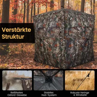 360 stupňový jednosměrný průhledný přízemní stan hunting hideaway vyskakovací maskovací stan pro 4 osoby s přenosnou taškou