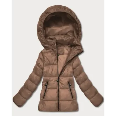 Dámská zimní prošívaná bunda MODA2656 camel