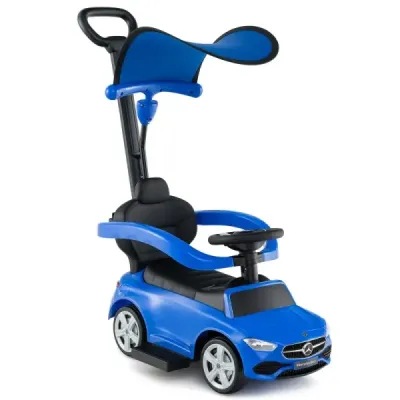 Mercedes-Benz klouzací auto 3 v 1 s rukojetí Klouzací auto pro děti od 1 roku Modrá barva
