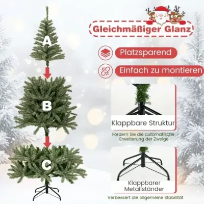 180 cm umělý vánoční stromek, svítí ve tmě, jedle, vánoční stromek, umělý stromek
