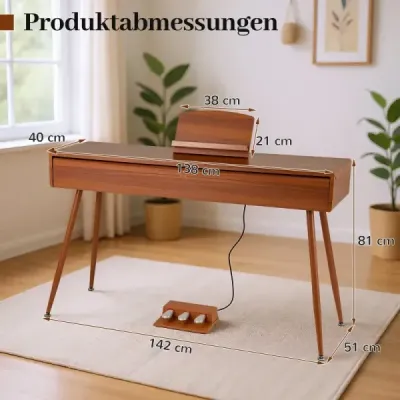 88klávesové piano s kladívkovou mechanikou a digitálním push-pull zásuvkou