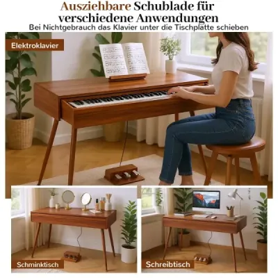 88klávesové piano s kladívkovou mechanikou a digitálním push-pull zásuvkou