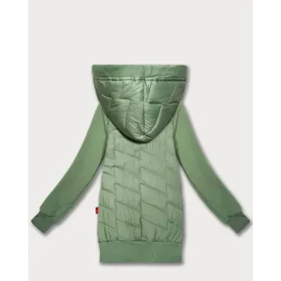 Dámská mikina s kapucí MODA175 pistaciová