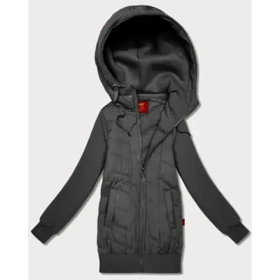 Dámská mikina s kapucí MODA175 grafitová