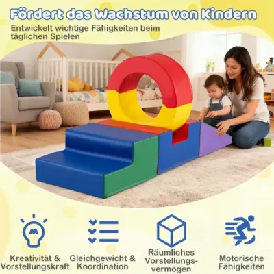 5dílná hračka na lezení pro děti měkká sada na lezení a prolézání pro batolata Vícebarevná