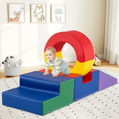 5dílná hračka na lezení pro děti měkká sada na lezení a prolézání pro batolata Vícebarevná