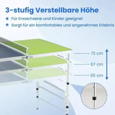 120 x 76 cm přenosný stůl na stolní tenis skládací mini set na stolní tenis pro děti a dospělé se síťkou