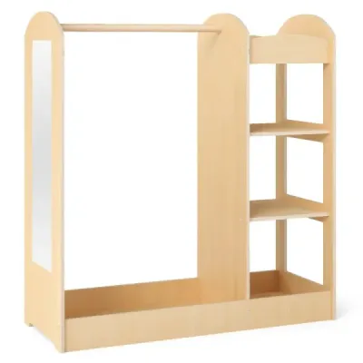 Šatní skříň pro děti Kostýmová skříň pro děti se zrcadlem 93,5 x 38 x 100 cm Příroda