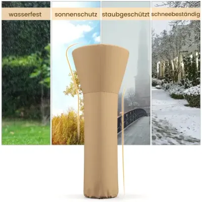 Kryt proti povětrnostním vlivům pro terasové topení Kryt na terasové topení Ochranný kryt pro sálavé topení Beige