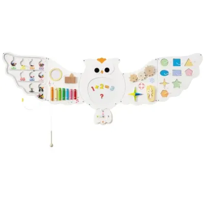 11 v 1 Busy Board Baby Owls Activity Wall s panely Montessori dřevěné hračky Vzdělávací hračky