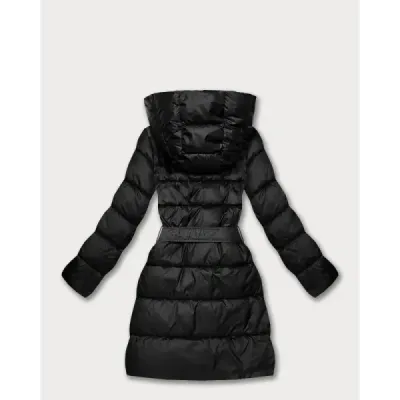 Oboustranná dámská zimní bunda plus size MODA6008BIG černá/panther