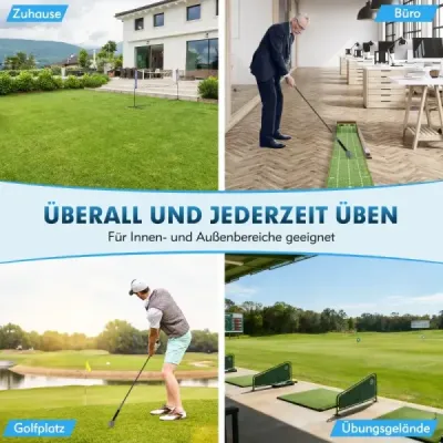 120cm golfový trenažér se zátěžovou hlavou golfová tréninková pomůcka trenažér švihu šedý