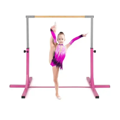 Gymnastická hrazda horizontální hrazda s 12stupňovým nastavením výšky od 85 do 145 cm Hrazda Rosa