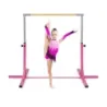 Gymnastická hrazda horizontální hrazda s 12stupňovým nastavením výšky od 85 do 145 cm Hrazda Rosa