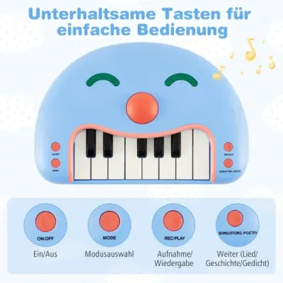 13klávesová dětská klávesnice s hudbou a světlem, přenosné hudební nástroje, dětské piano