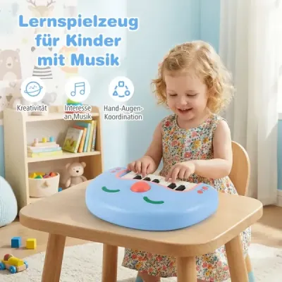13klávesová dětská klávesnice s hudbou a světlem, přenosné hudební nástroje, dětské piano