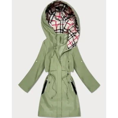 Dámská lehká podšívková parka khaki MODAK60407