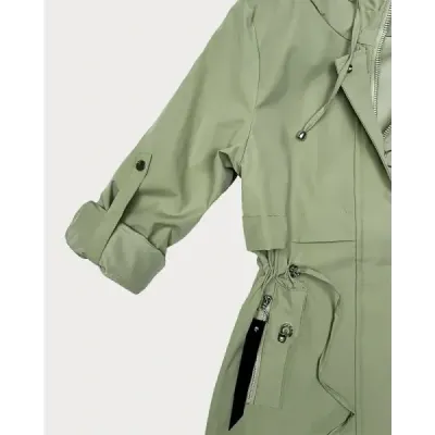 Dámská lehká podšívková parka khaki MODAK60407