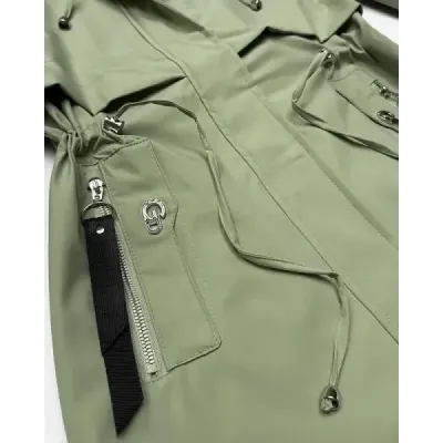 Dámská lehká podšívková parka khaki MODAK60407