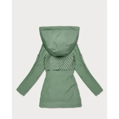 Dámská jarní bunda MODA0412 šedezelená