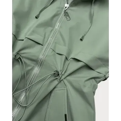 Dámská jarní bunda MODA0412 šedezelená