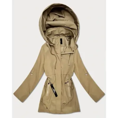 Tenká dámská jarní bunda MODA0410 písková