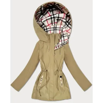 Tenká dámská jarní bunda MODA0411 písková