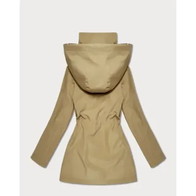 Tenká dámská jarní bunda MODA0411 písková