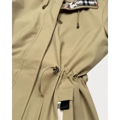 Tenká dámská jarní bunda MODA0411 písková