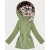 Tenká dámská jarní bunda MODA0411 khaki