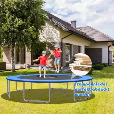 Matrace na trampolínu 427 cm x 427 cm x 10 cm Trampolína Cvičení Fitness Gymnastika Trampolína Polstrování Modrá