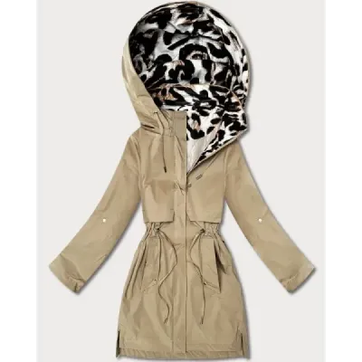 Dámská jarní bunda MODA8521 béžová