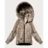 Dámská jarní bunda MODA8591 béžová
