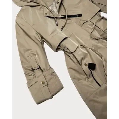 Dámská jarní bunda MODA8556 tmavě béžová