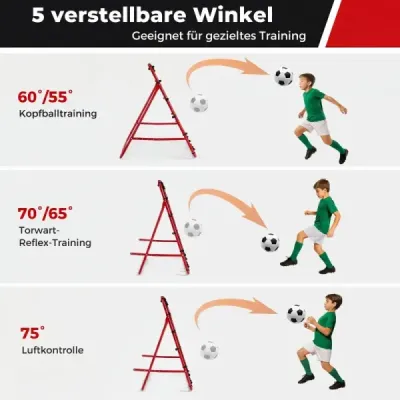 Rebounder pro fotbal s 5 nastavitelnými úhly Skládací rebound síť Fotbalová síť 100 x 100 cm