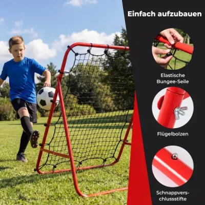 Rebounder pro fotbal s 5 nastavitelnými úhly Skládací rebound síť Fotbalová síť 100 x 100 cm